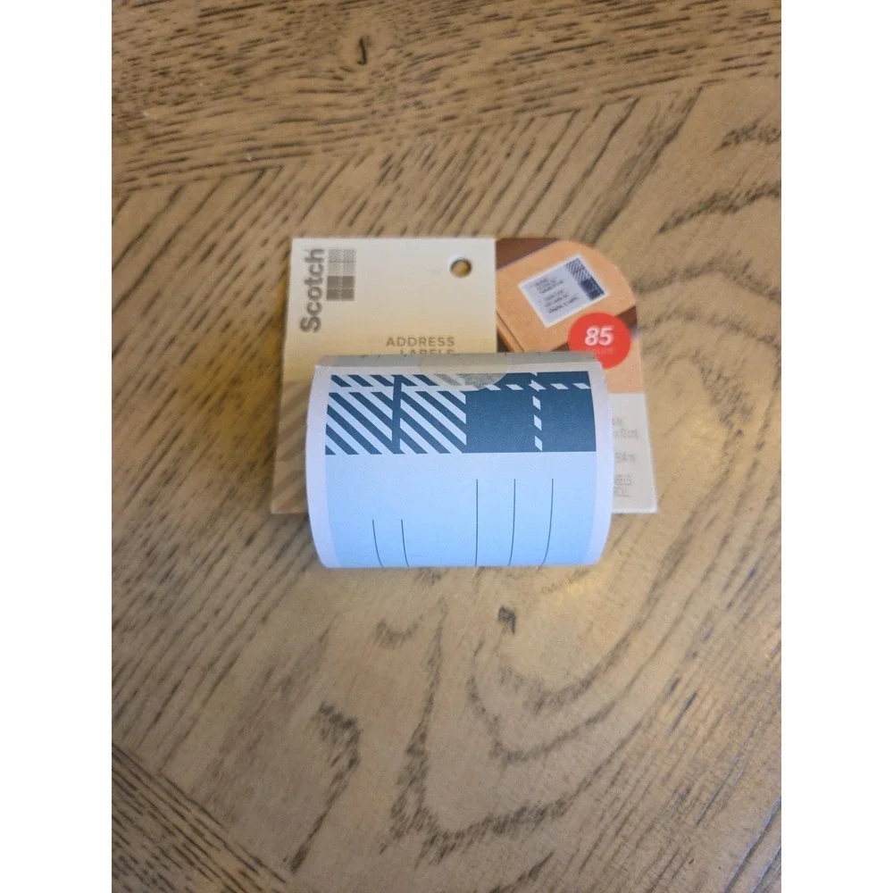 Scotch Mailing Label Roll: 3X4 inches 85-labels Blue New Mailing Labels New
